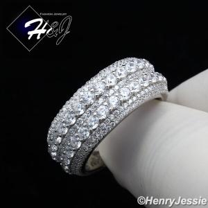 Icy Bling 10mm Gold Plated Sterling Silver Ring