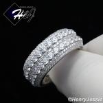 Icy Bling 10mm Gold Plated Sterling Silver Ring