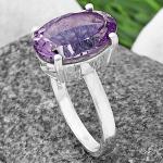 Natural Multi Stone 925 Silver Ring Size 5-9