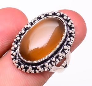 Smokey Monalisa Antique Design Gemstone Ring s.8