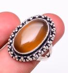 Smokey Monalisa Antique Design Gemstone Ring s.8