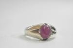 Ruby Solitaire Stacking Ring in Sterling Silver