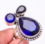 Madagascar Blue Sapphire Antique Design Ring Size 6