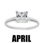 Children's Sterling Silver Birthstone Ring for Kids