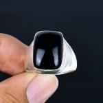 Black Onyx Ethnic Style Men's Ring