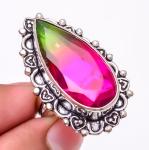 Bi-Color Tourmaline Antique Design Jewelry Ring