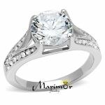 3.17 Ct Round Cut Zirconia Engagement Ring