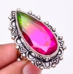 Bi-Color Tourmaline Antique Design Jewelry Ring