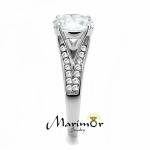 3.17 Ct Round Cut Zirconia Engagement Ring