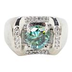 Set of 7 Stylish Cocktail Rings with Mixed Stones