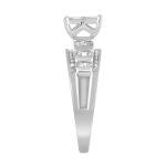 10K White Gold Diamond Engagement Ring for Women