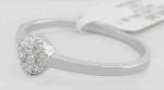 0.26 Ct Diamond Solitaire Ring in Sterling Silver
