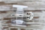 Natural Diamond Sterling Silver Ring - Size 5.5