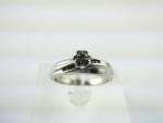 Sterling Silver Diamond Ring Size 8