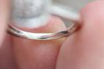 Natural Diamond Sterling Silver Ring - Size 5.5