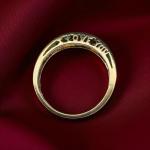 Natural Emerald and Diamond 10K Gold Ring