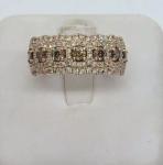 Chocolate Diamond Cluster Ring in 14K Rose Gold