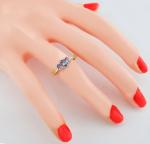 Tanzanite and Diamond Ring in 10K Gold