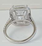 14K White Gold Halo Lab Grown Diamond Ring