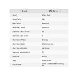 Elegant 18K White Gold Diamond Three-Stone Ring