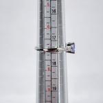 10k White Gold Tanzanite and Diamond Ring Size 7