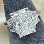 Radiant Cut Lab Grown Diamond Engagement Ring