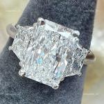 Radiant Cut Lab Grown Diamond Engagement Ring