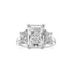 Diamond Solitaire Prong Ring in 14K White Gold