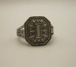 Elegant Vintage Sterling Silver Ring with Diamonds