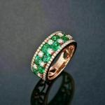 3 Ct Round Lab Created Diamond Emerald Ring