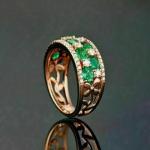 3 Ct Round Lab Created Diamond Emerald Ring