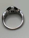 Sterling Silver Melee Diamond Ring Size 8