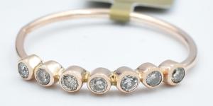 GENUINE 0.28 Cts DIAMONDS RING 10K ROSE GOLD - New With Tag