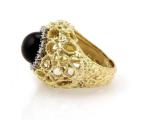 Interchangeable Gemstone Ring in 18k Yellow Gold