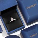 10K White Gold IGI Certified Engagement Ring | 1.20 Cttw | Center 1 Ct Marquise