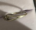 Sterling Silver Diamond Promise Ring, Size 6.75
