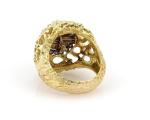 Interchangeable Gemstone Ring in 18k Yellow Gold