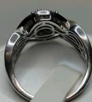 Sterling Silver Melee Diamond Ring Size 8