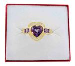 Amethyst and Diamond Ring in 14K Gold