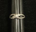 Sterling Silver Diamond Promise Ring, Size 6.75