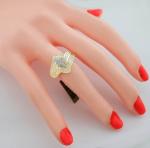GENUINE 1.80 Cts DIAMONDS COCKTAIL RING 10K GOLD - Free Certificate Appraisal