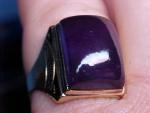 Genuine Amethyst Ring in 10K Yellow Gold