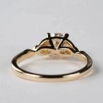 2Ct Round Cut Lab Created Diamond Women's Engagement Ring 14K Yellow Gold Finish