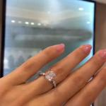 3 ctw Created Radiant & Round Cut Diamond Engagement Ring 14K White Gold Plated