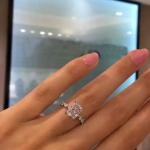 3 ctw Created Radiant & Round Cut Diamond Engagement Ring 14K White Gold Plated