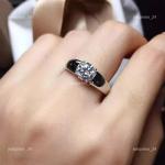 14K Solid White Gold April Lab Grown Diamond Solitaire Mother's Day Ring Jewelry