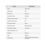 14K Solid White Gold April Lab Grown Diamond Solitaire Mother's Day Ring Jewelry