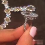 7 ctw Lab Created Oval Cut Diamond Women's Engagement Ring 14K White Gold Plated