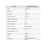 Diamond 14K Solid White Gold Determined Lady Engagement Solitaire Ring Jewelry