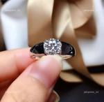 14K Solid White Gold April Lab Grown Diamond Solitaire Mother's Day Ring Jewelry